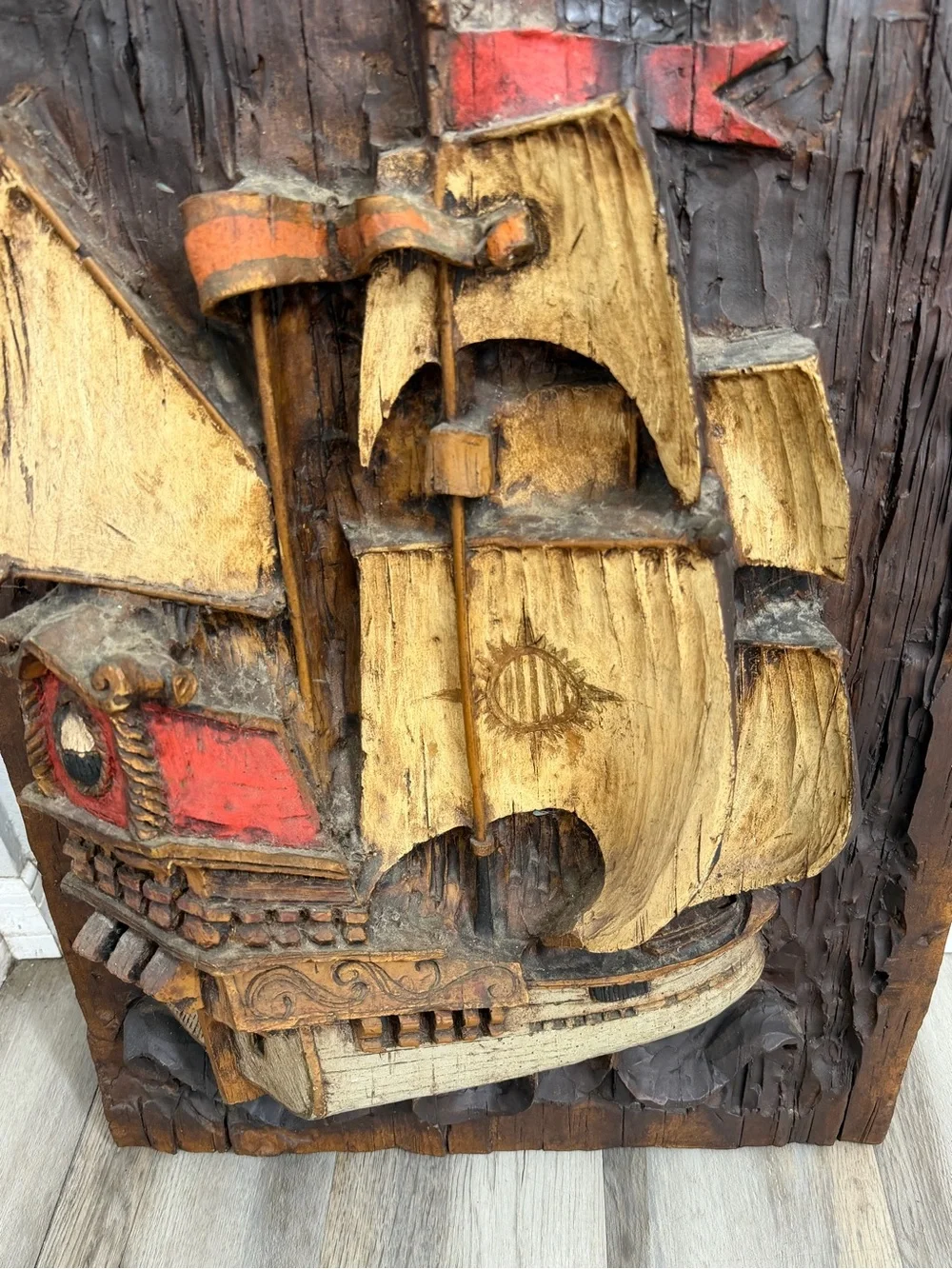 VANGUARD STUDIOS 1968 Wall Art Vanathane 3D CONQUISTADOR Rare 32x21